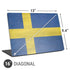 Sweden Flag Distressed Universal Laptop 16in (13 x 9.4in) Skin